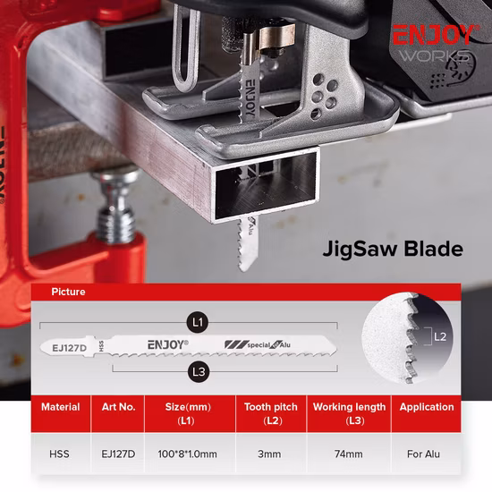 Lâmina de serra tico-tico de alta qualidade para metal Lâmina de serra tico-tico para madeira Lâmina de serra tico-tico para plástico