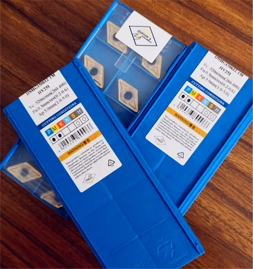 Cutoutil Dnmg150612-TM Hv251 Pastilha de fresagem para ferramenta de fresagem Pastilha de metal duro