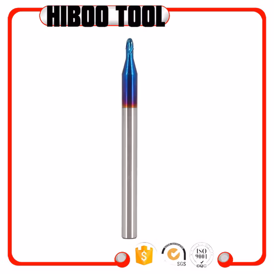 Ferramenta de fresa de carboneto de tungstênio nano azul 65 HRC