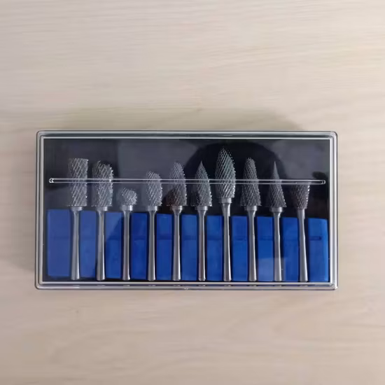 Rebarba rotativa de carboneto de tungstênio externo de alta resistência